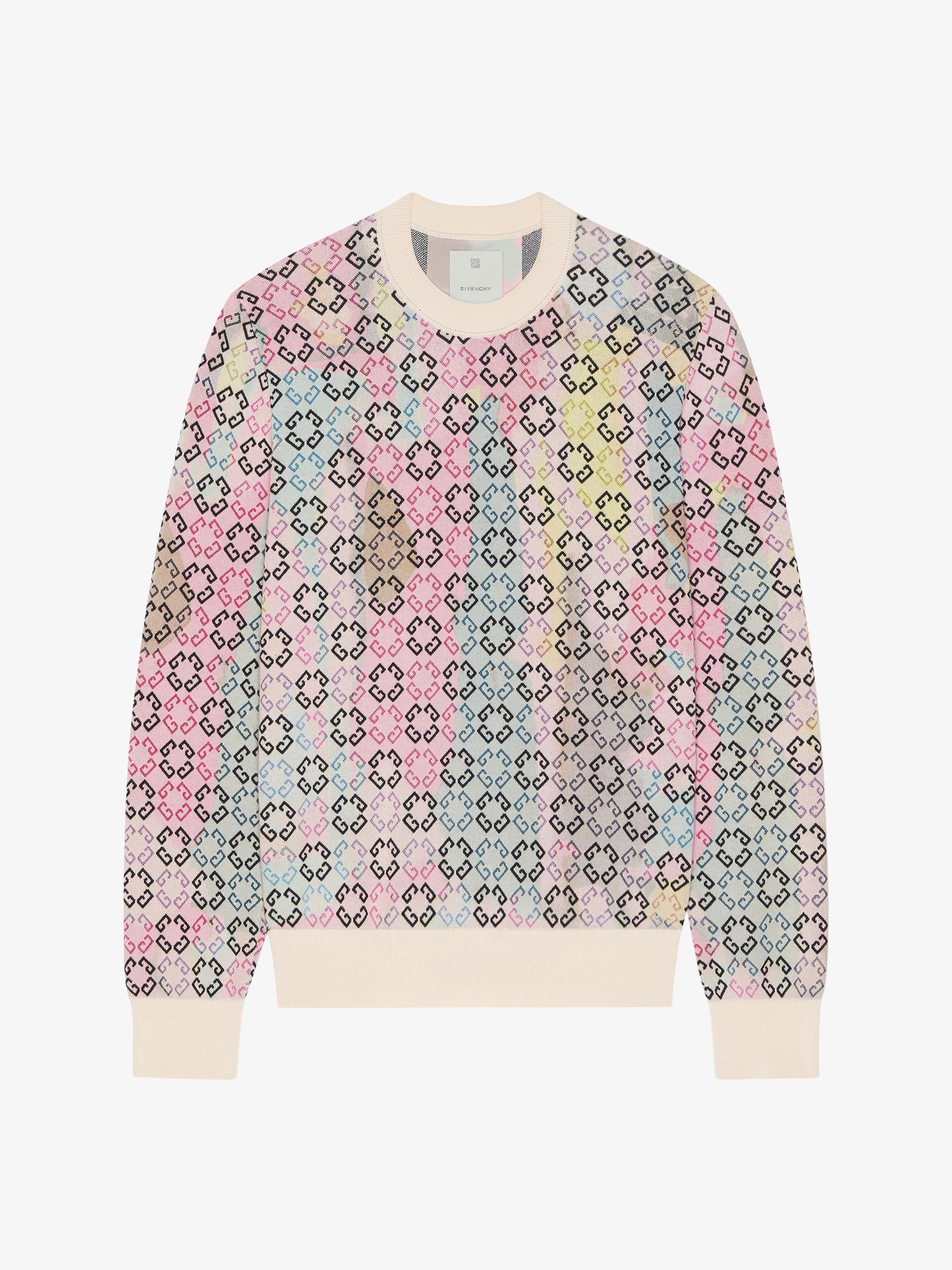 Multicolor sweater in monogram 72 cotton Product Image