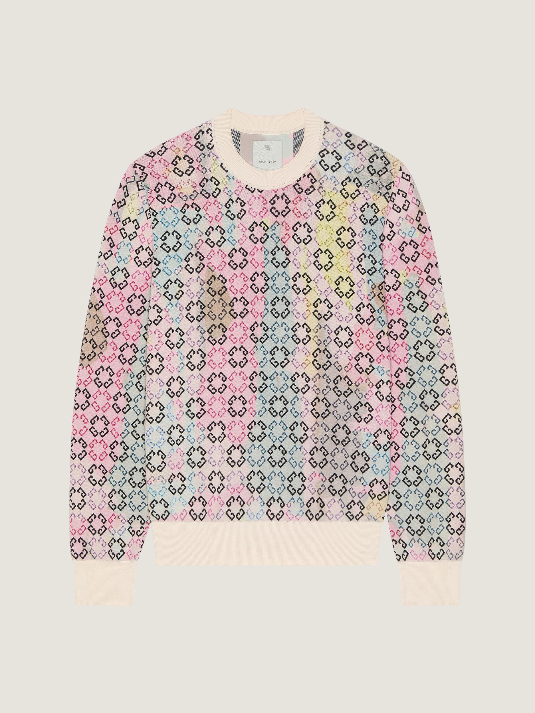 Multicolor sweater in monogram 72 cotton Product Image