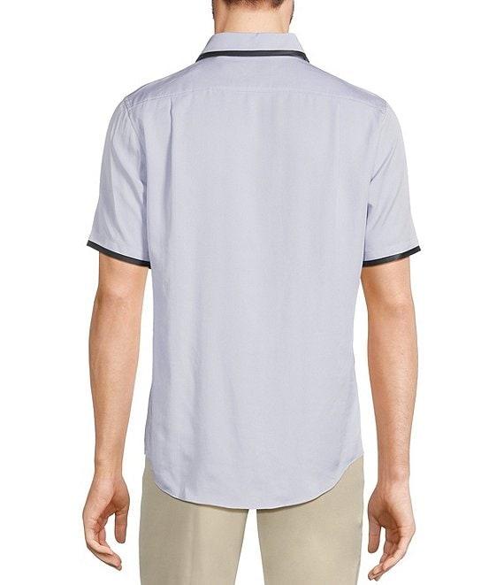 Murano Interdimensional Collection Slim Fit Heat Seal Short Sleeve Convertible Camp Shirt Product Image