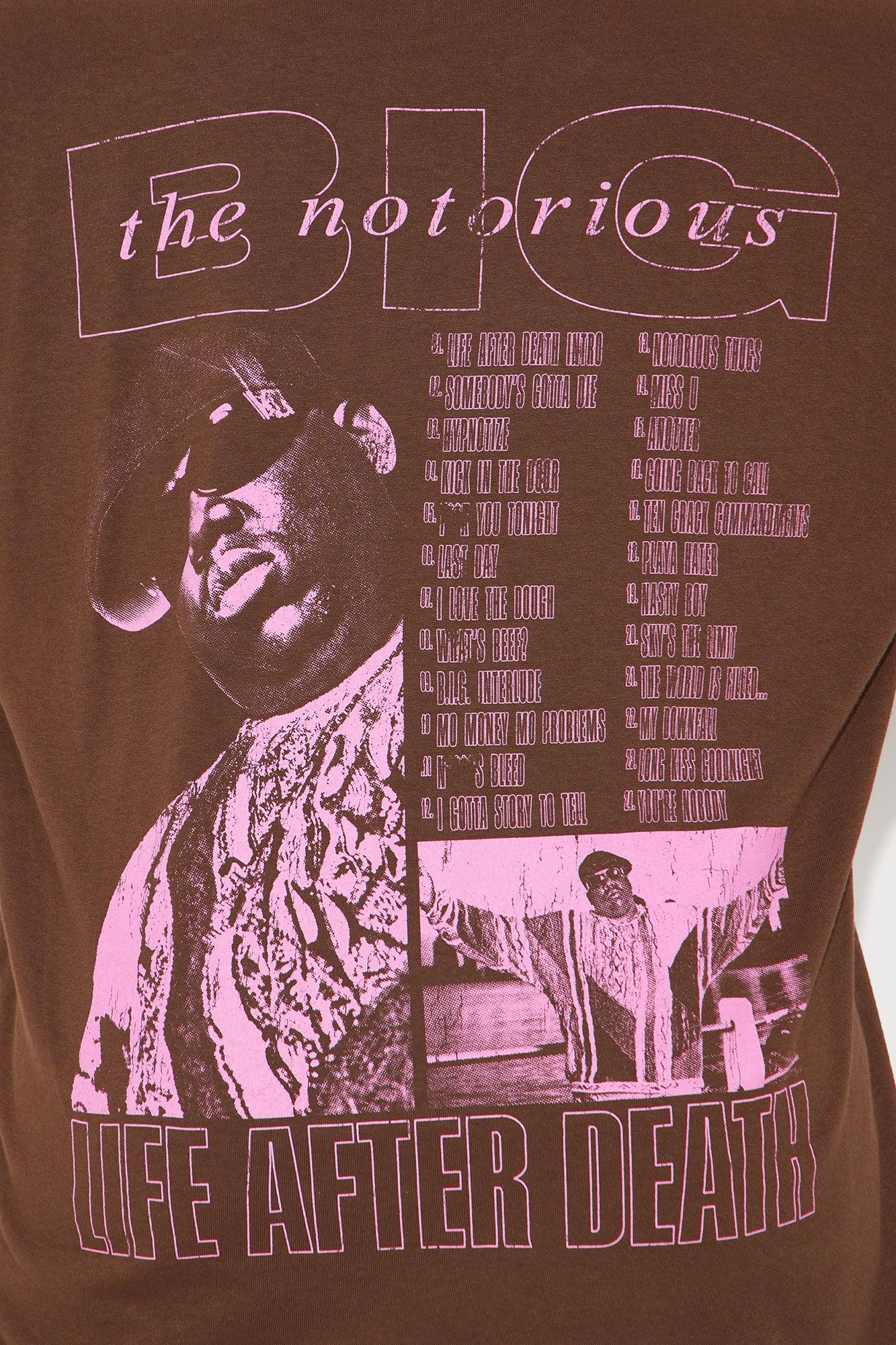 Biggie Spread Love Washed Oversized Tee - Dark Brown Female Product Image