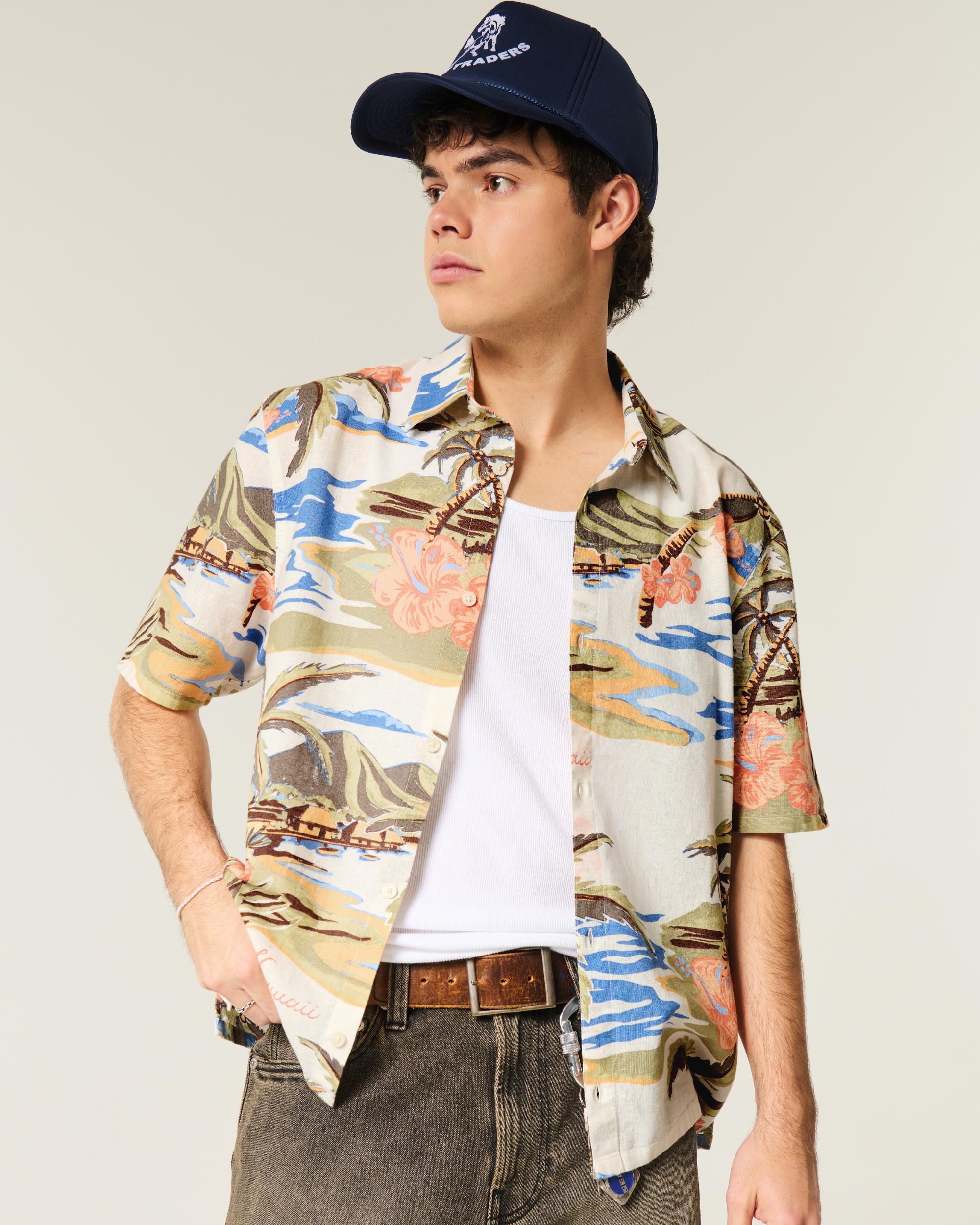 Boxy Short-Sleeve Shirt Product Image