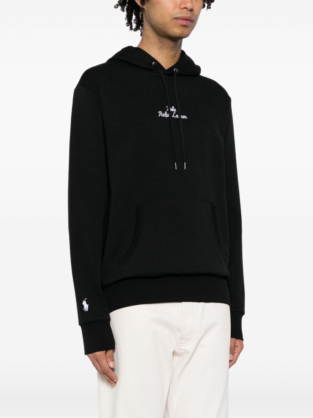 logo-embroidered cotton-blend hoodie Product Image