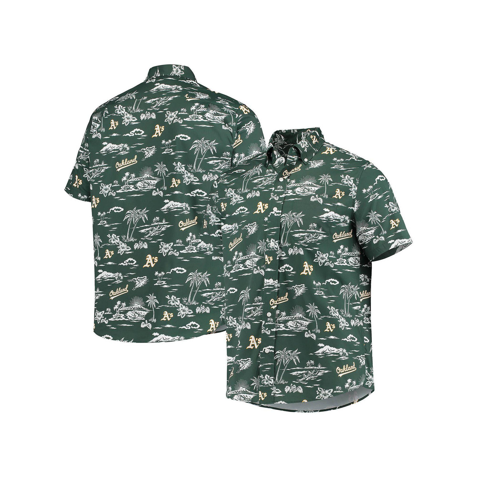 Men's Reyn Spooner Green Oakland Athletics Kekai Button-Down Shirt, Size: XL Product Image