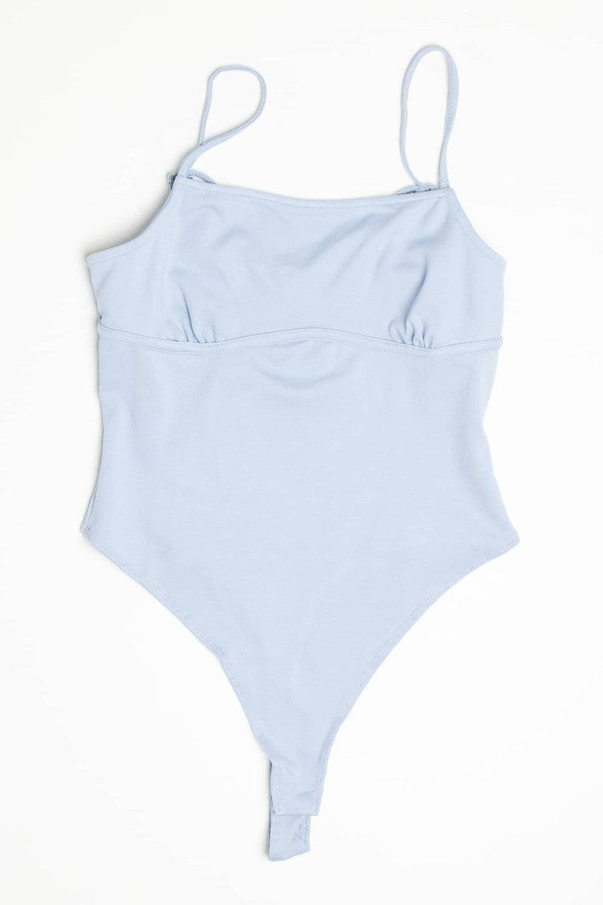 Blue Empire Waist Cami Bodysuit Product Image