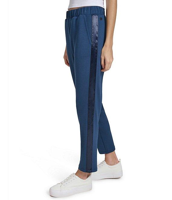 Andrew Marc Sport Scuba Pull-On Slim Leg Pant with Satin Trim Product Image