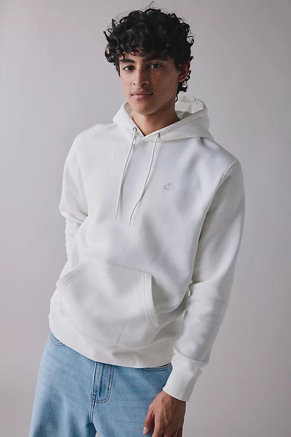 Nike Club Logo Fleece Pullover Hoodie Sweatshirt Mens at Urban Outfitters Product Image