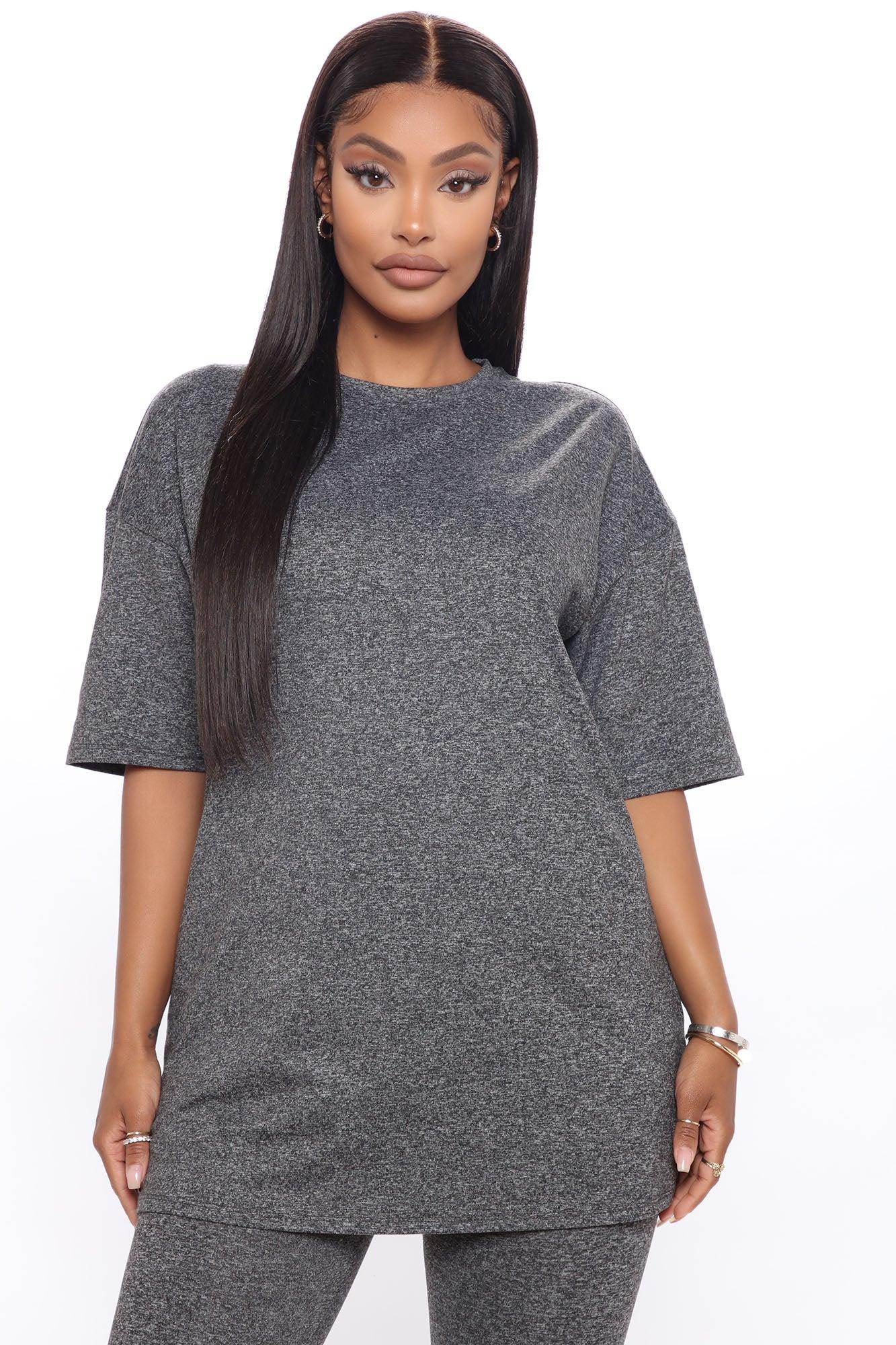 Weekend Vibes Legging Set - Charcoal Product Image