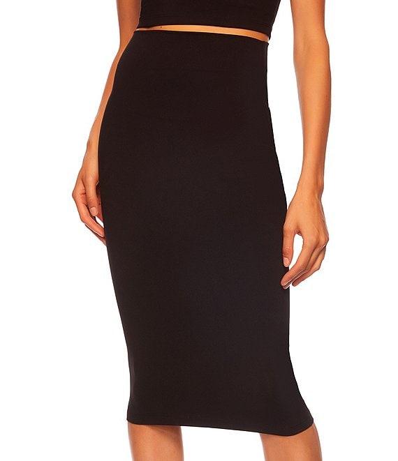 Susana Monaco Signature Stretch Knit Slim High Waisted Pencil Skirt Product Image