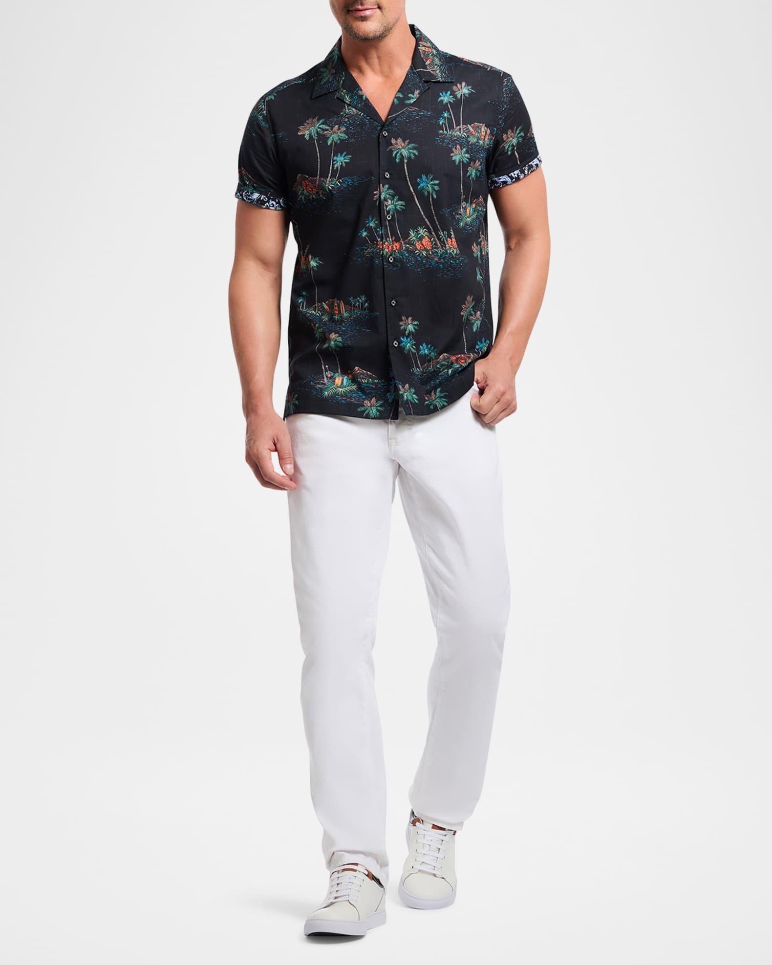 Mens Kauai Abstract Cotton Shirt Product Image