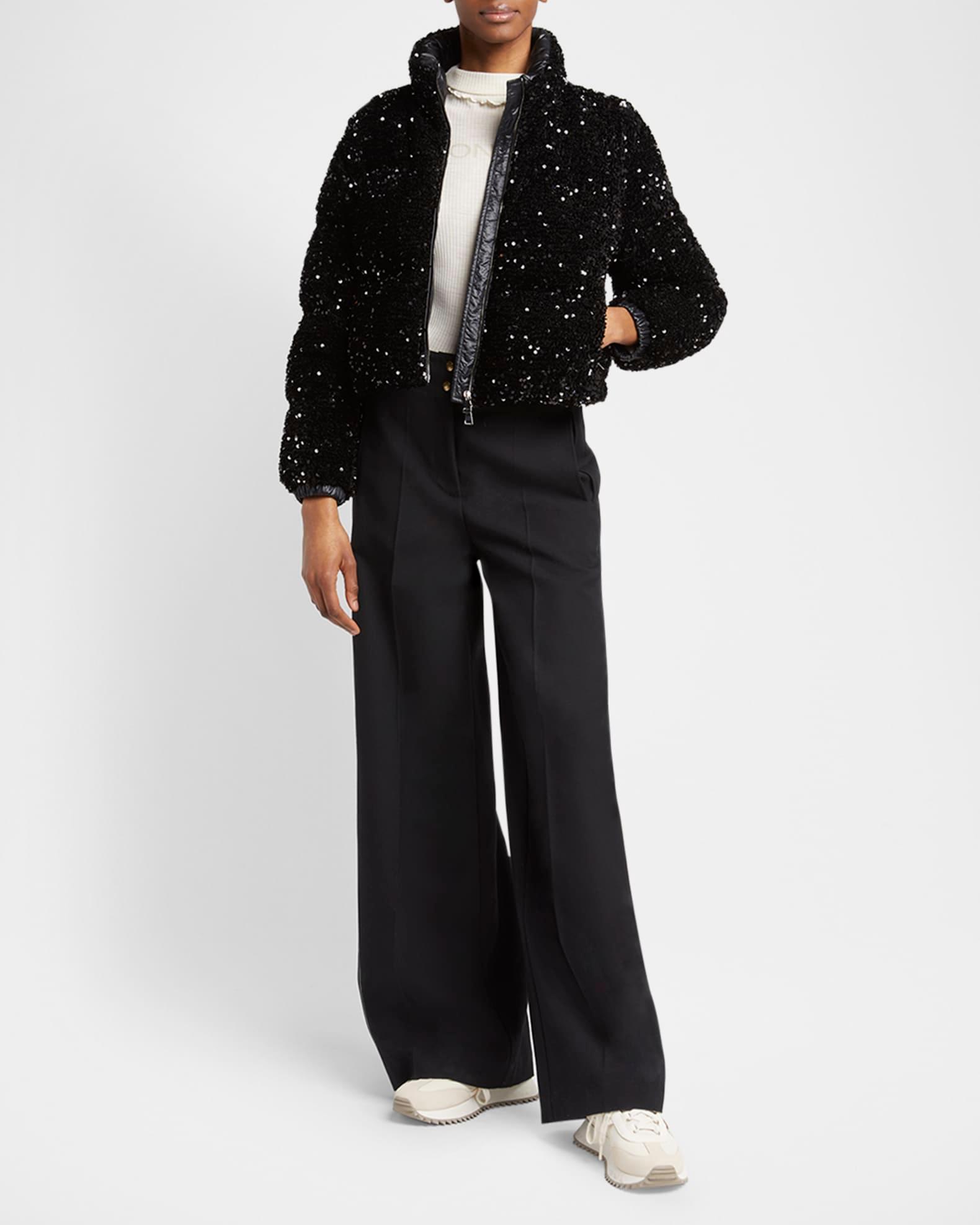 Louvi Sequined Short Down Jacket Product Image