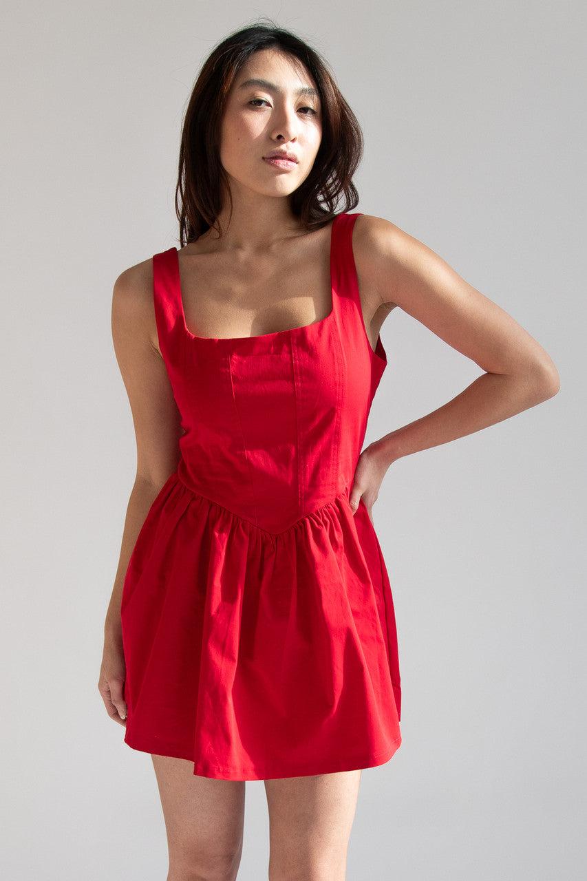 Fitted Bodice Mini Dress Product Image