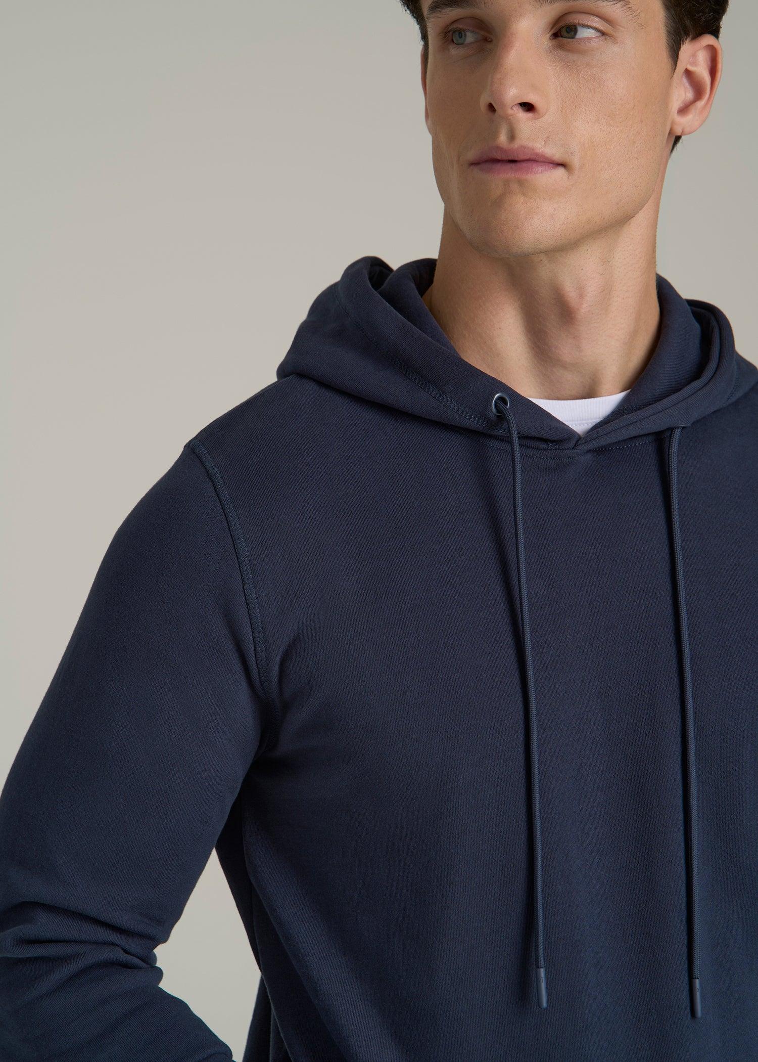 Wearever Fleece Pullover Hoodie for Tall Men in Navy Male Product Image