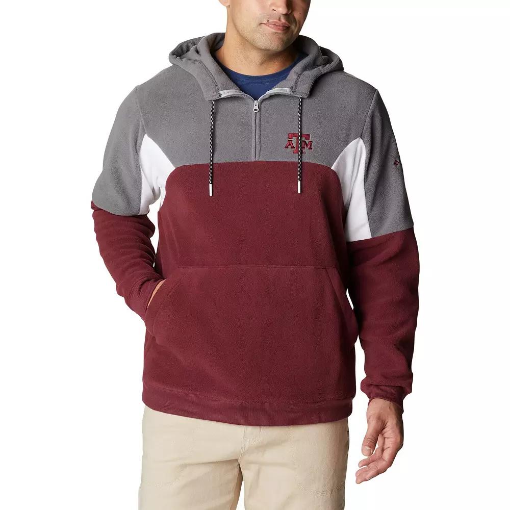 Men's Columbia Maroon Texas A&M Aggies Lodge Quarter-Zip Hoodie,  Product Image