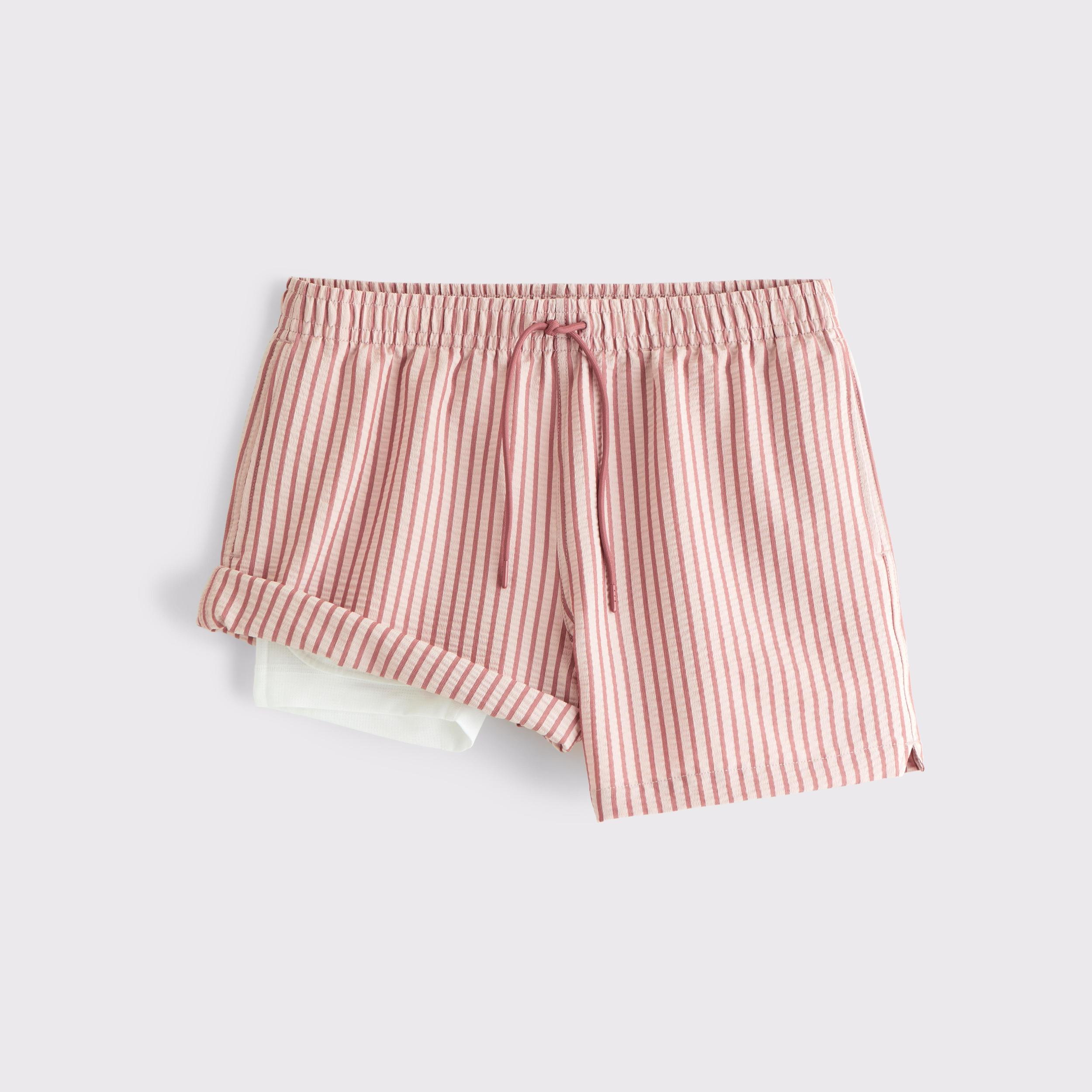 Pull-On Micro-Seersucker Swim Trunk Product Image