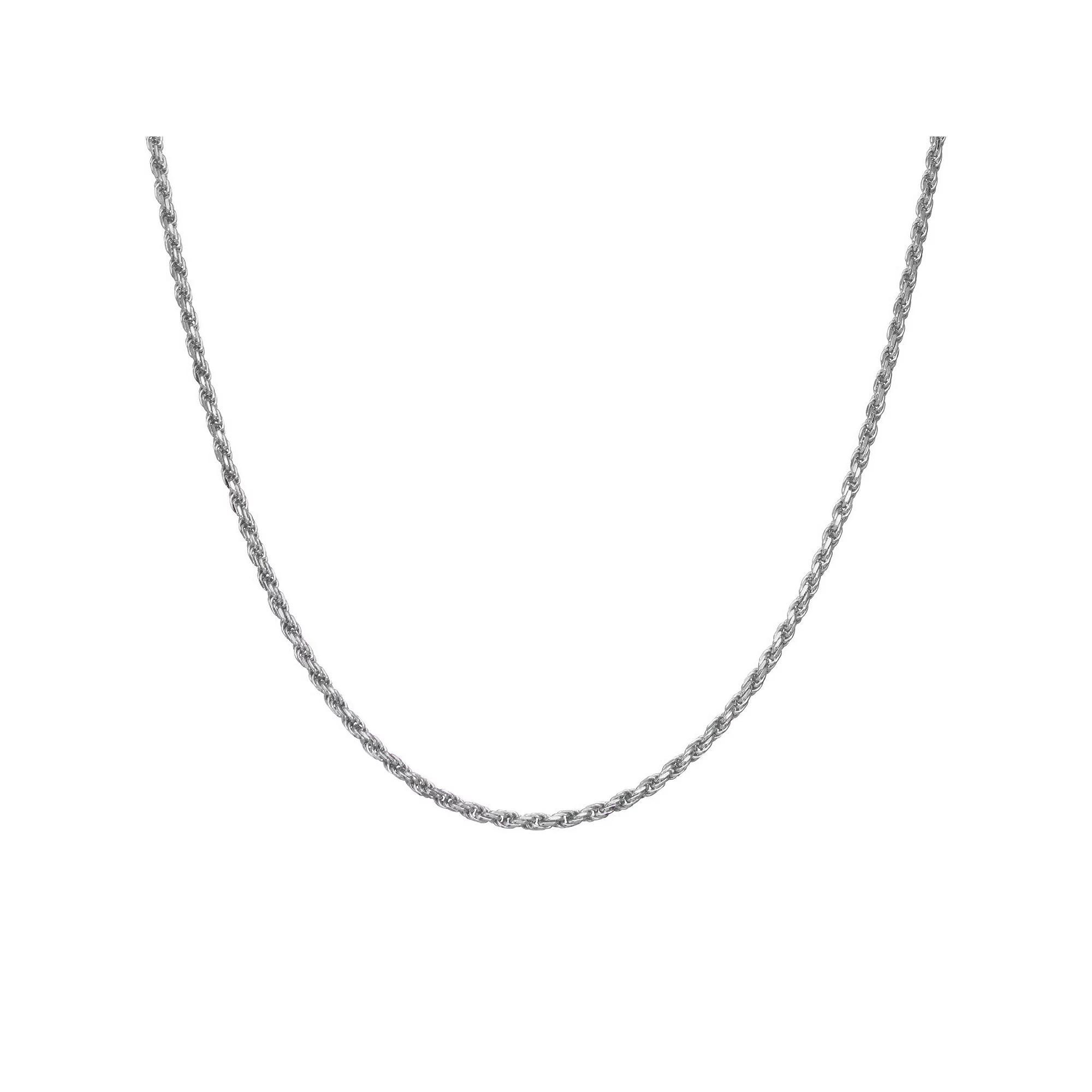 Giorgio di Vicenza Sterling Silver Men's Italian Rope Chain Necklace, Size: 18" Product Image