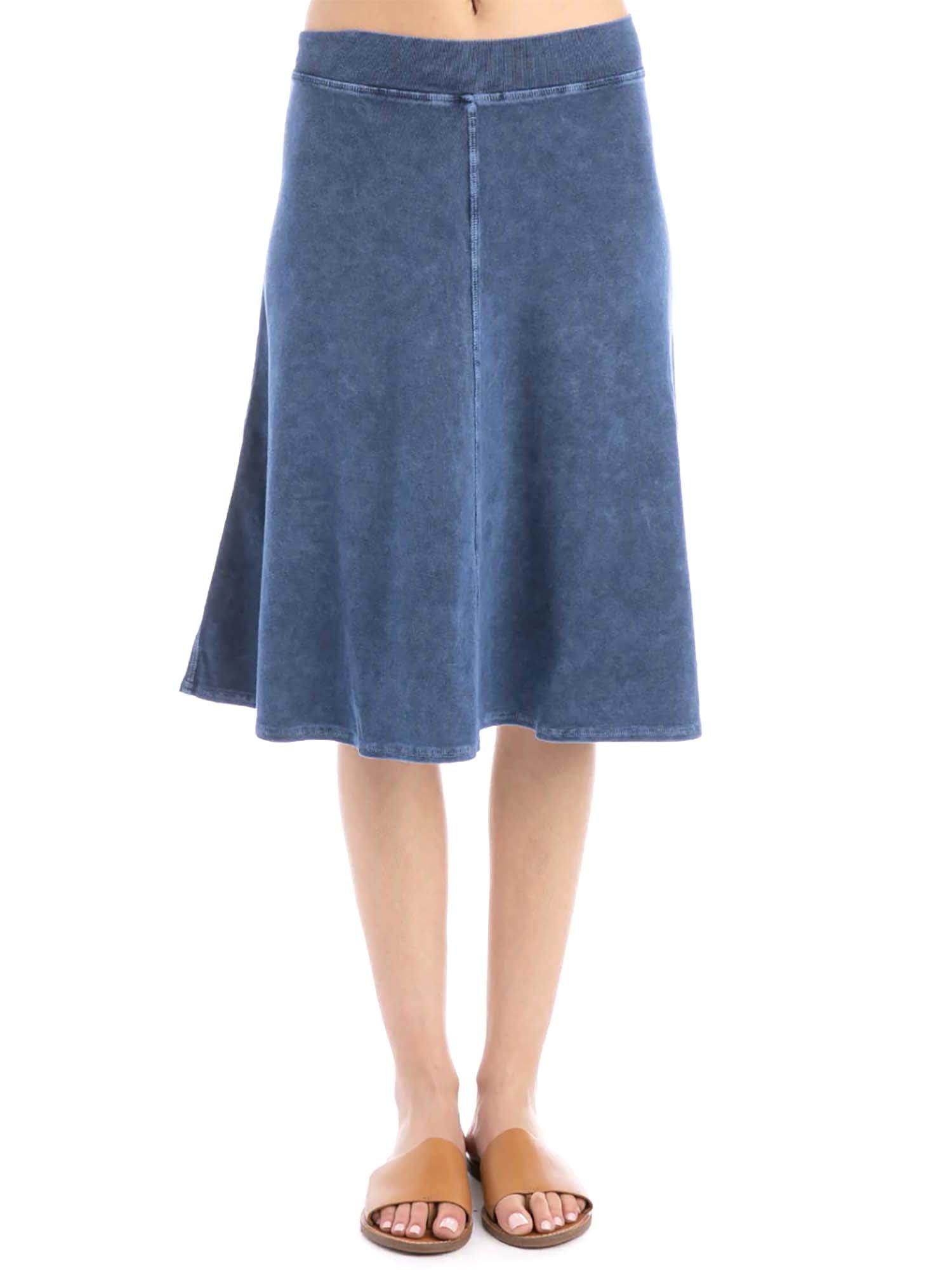 Hard Tail Flat Waist Knee Skirt B-145 Product Image