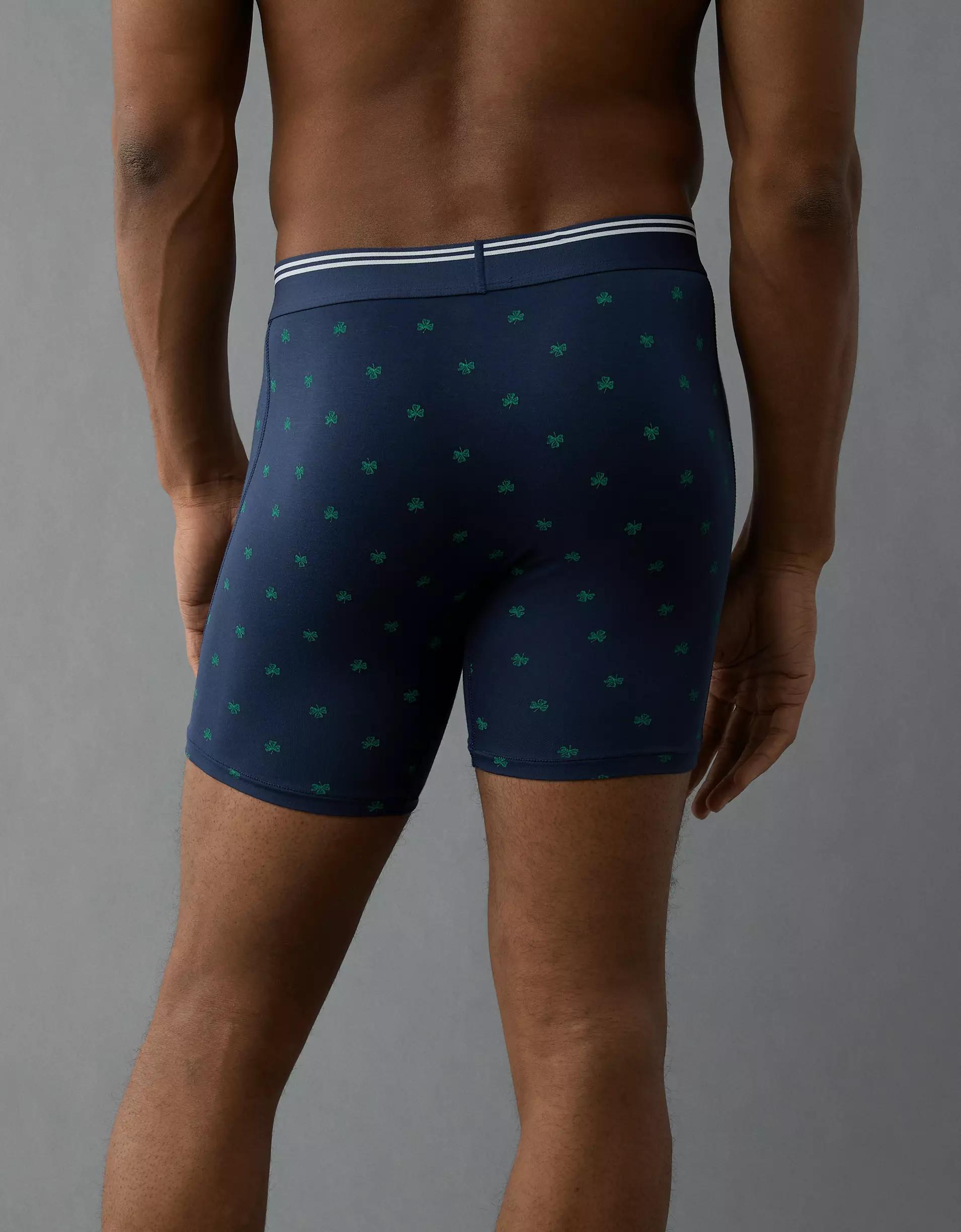 AEO Men's St. Patrick's Day Clovers 6" Ultra Soft Boxer Brief Product Image