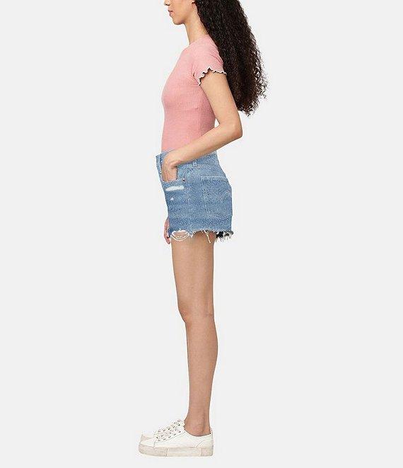 Levi's® 501® Original High-Rise Destructed Denim Shorts Product Image