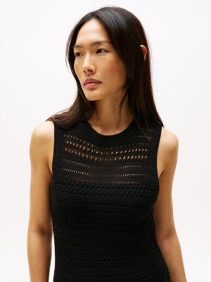 Sleeveless Crochet Midi Dress Product Image