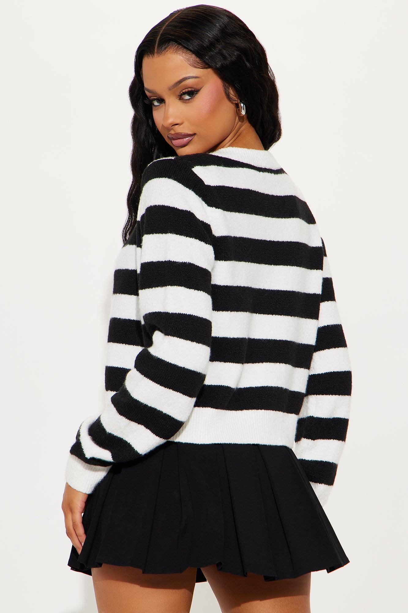 Perfect Stripes Cardigan - Ivory/combo Product Image