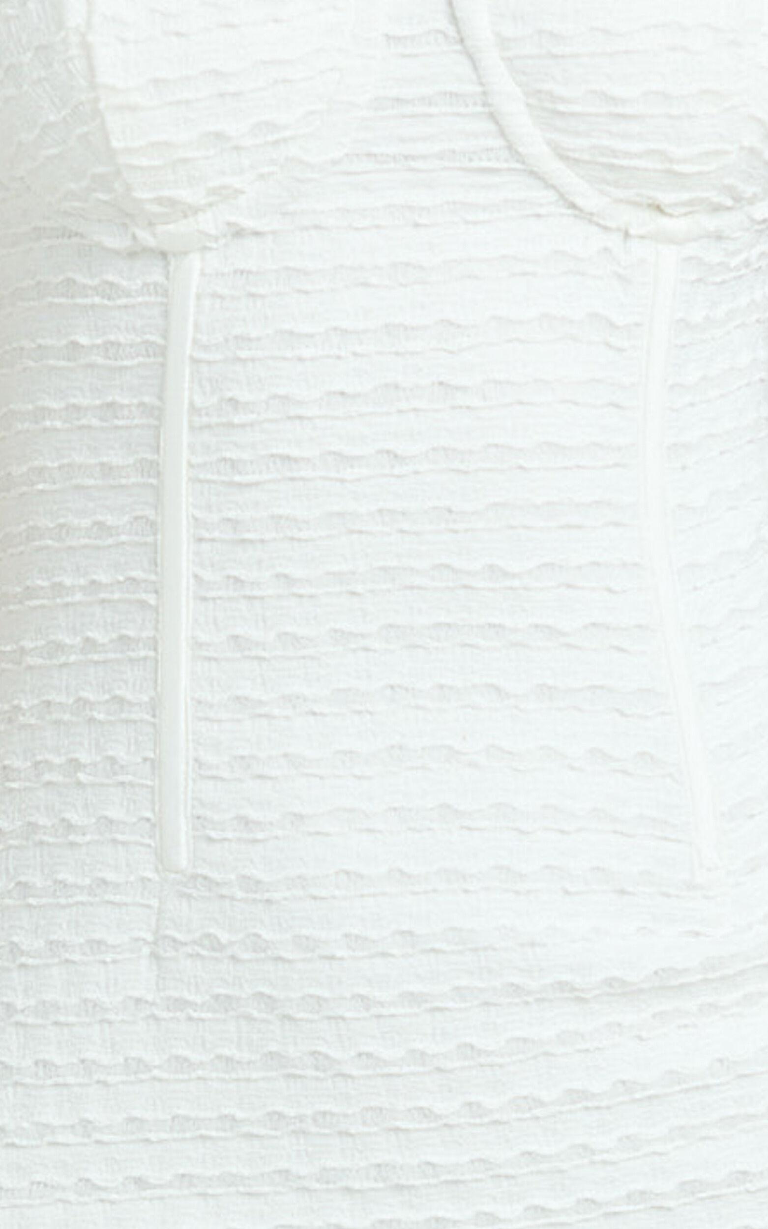 Marcelina Maxi Dress - Sweetheart Neck Bodycon Dress in Off White Product Image