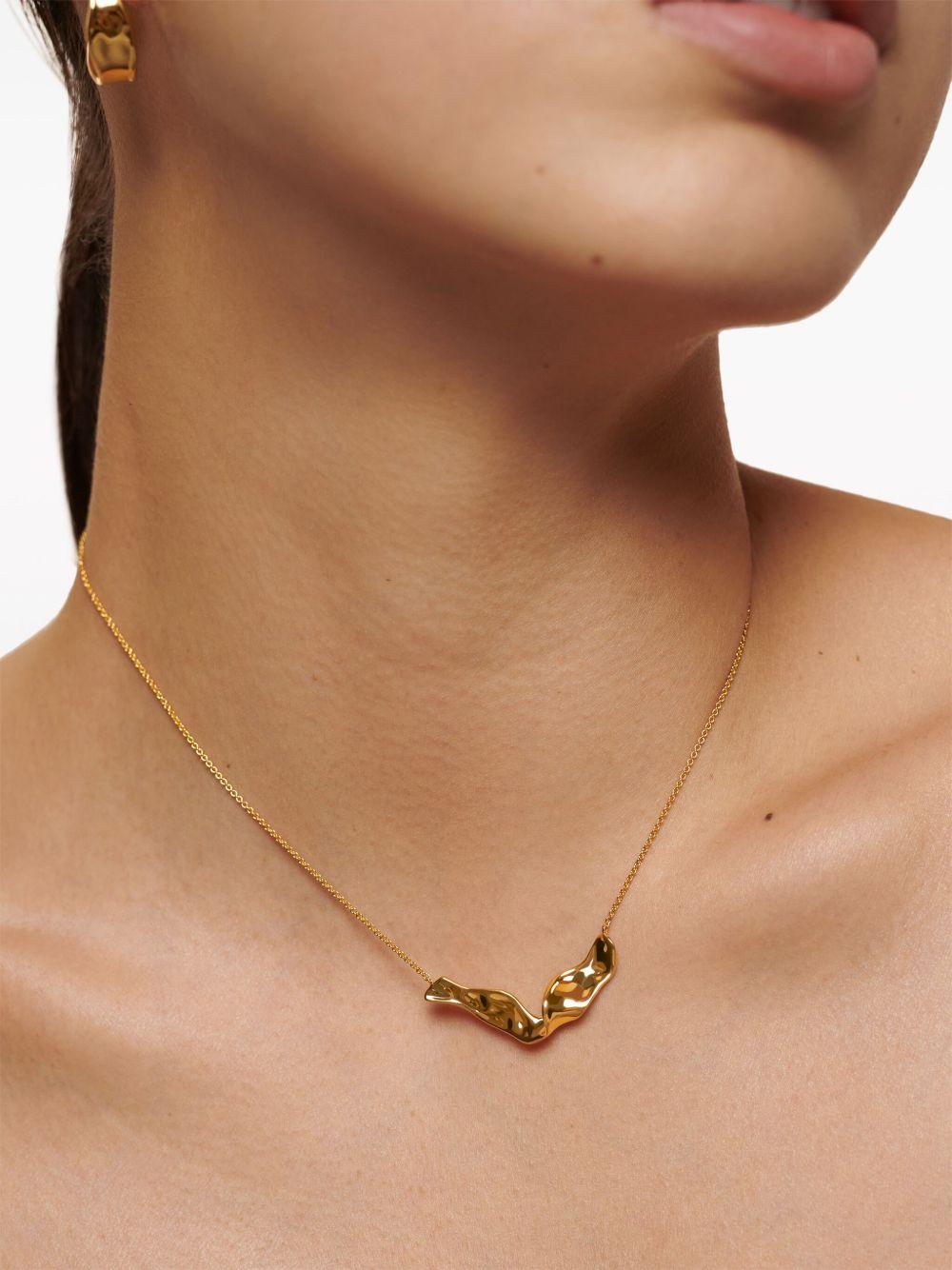 Wave polished-finish necklace  Product Image