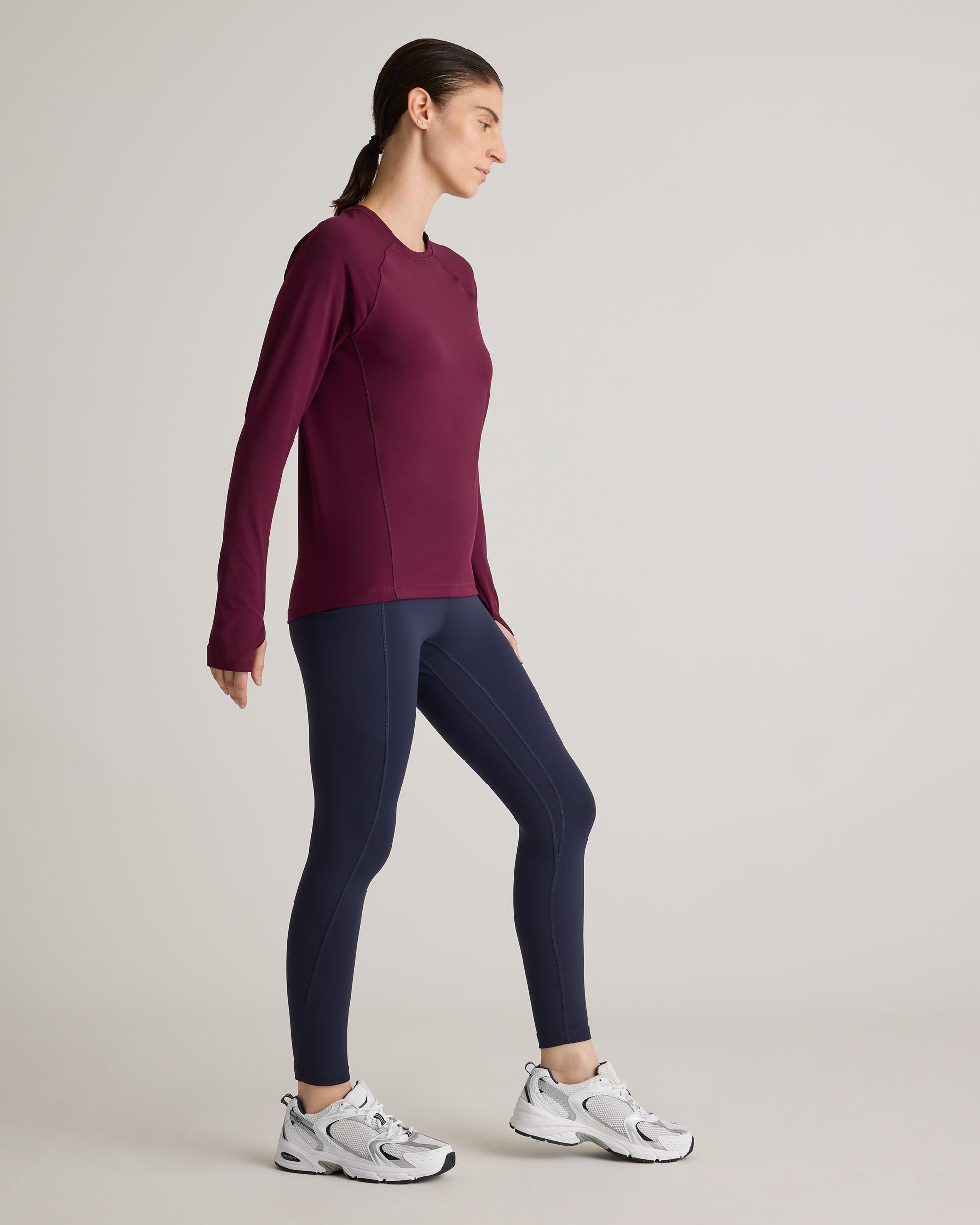 Quince | Women's Ultra-Form Long Sleeve Top Size XL, Nylon/Spandex Product Image