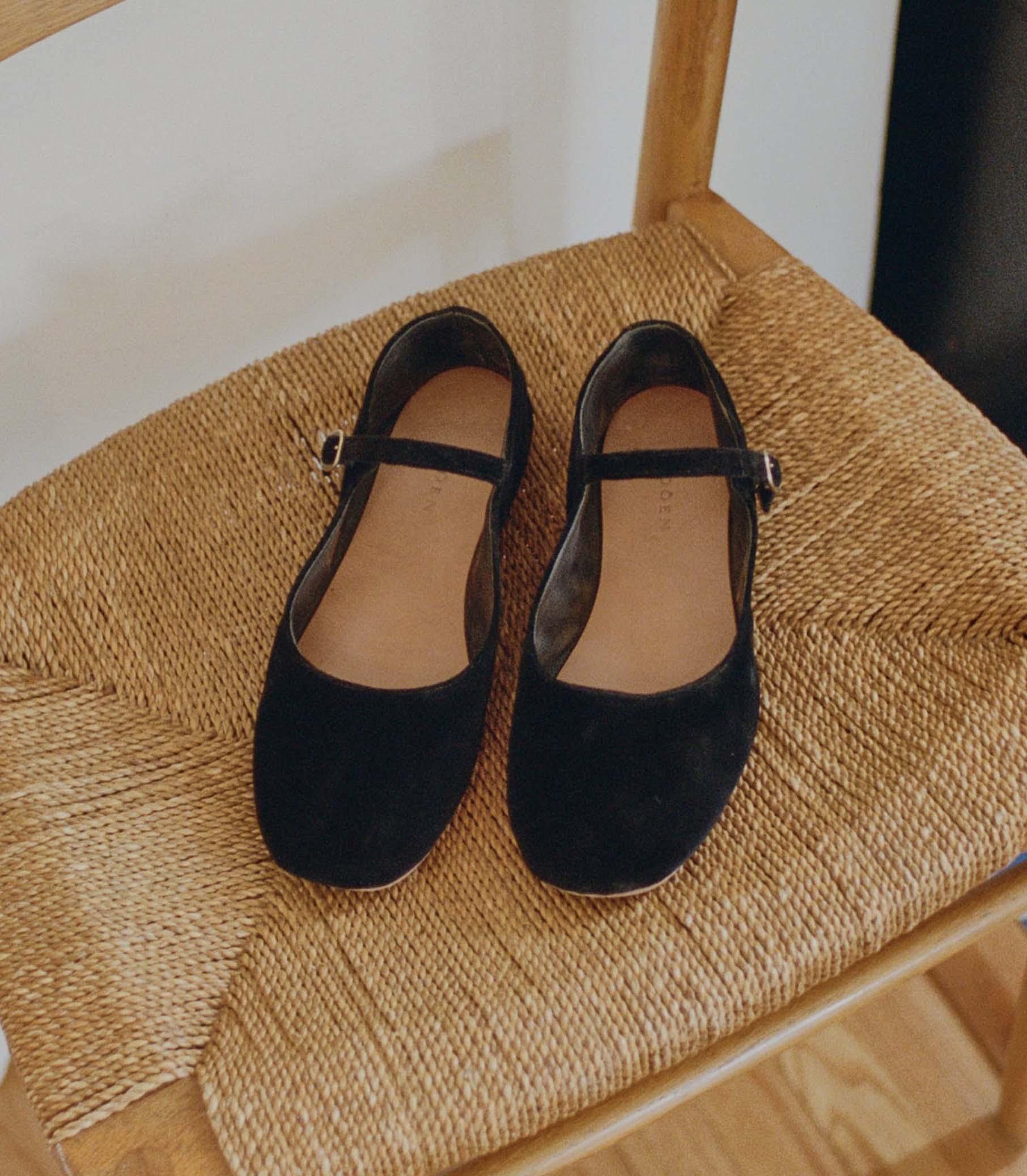 MARY JANE SLIPPER -- BLACK Product Image