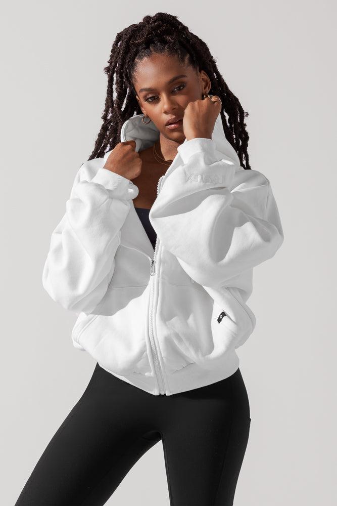 Zip Cloud Hoodie - Ivory Product Image