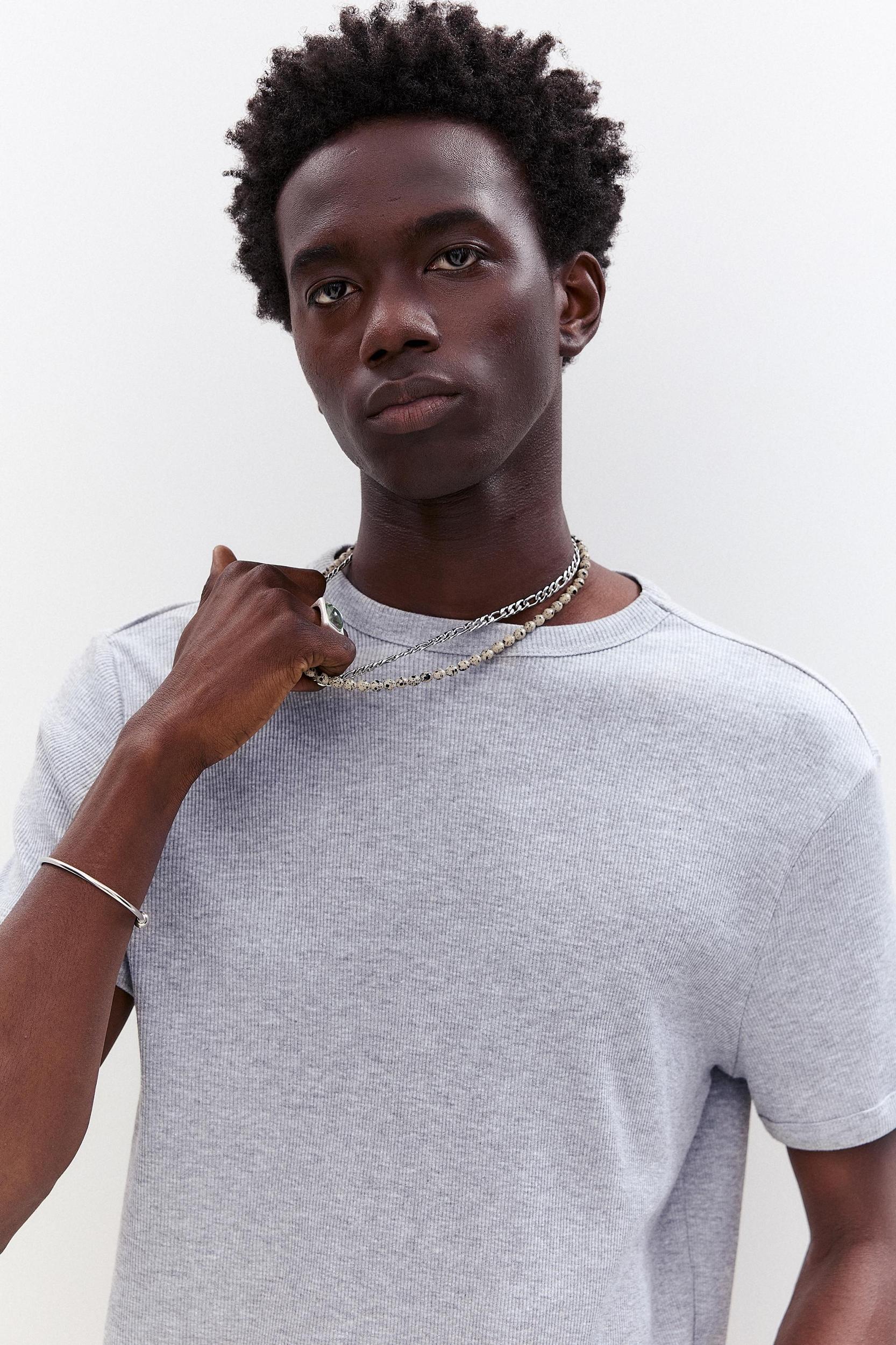 Ribbed short sleeve T-shirt Product Image