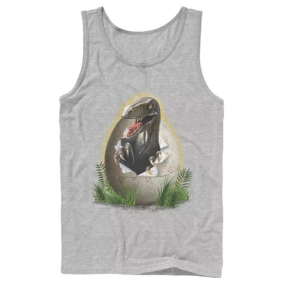 Men's Jurassic Park Raptor Breaking The Egg Graphic Tank Top,  Product Image