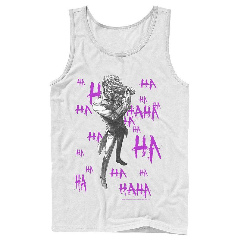 Men's DC Comics Joker HAHAHA Portrait Tank Top,  Product Image