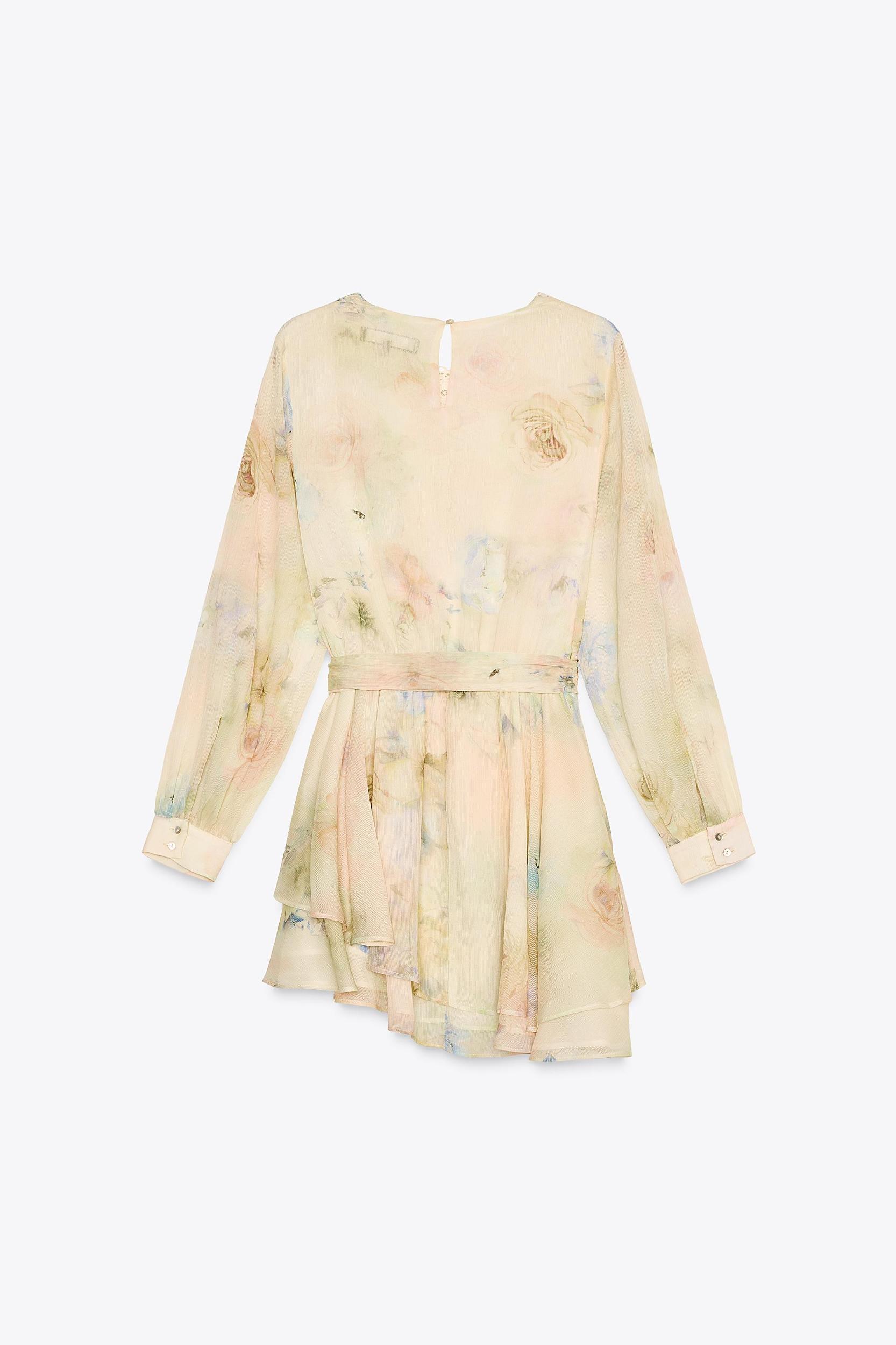 PRINTED CROCHET DRESS Product Image