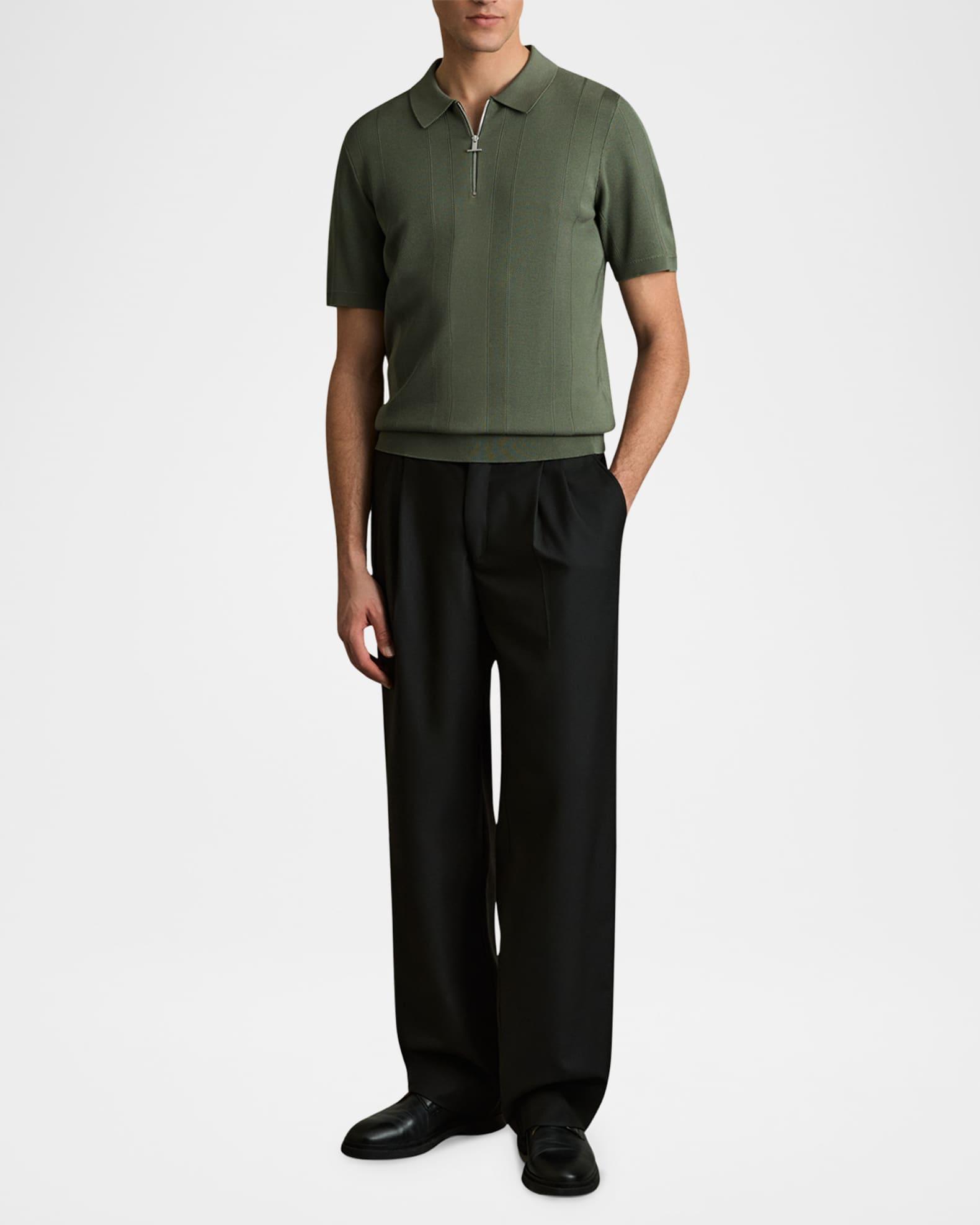 Men's Bart Half-zip Textured Polo Shirt  Product Image