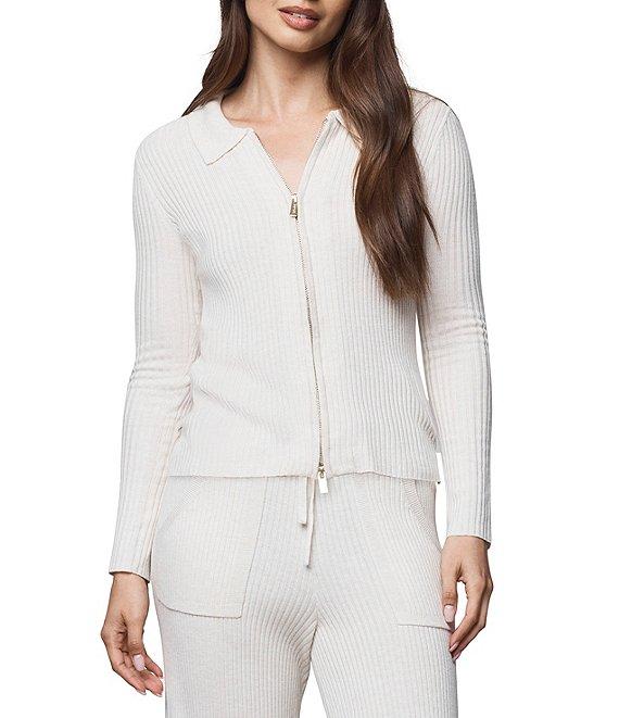 Splendid Georgie Coordinating Cashmere Blend Knit Collar V-Neck Long Sleeve Cardigan Product Image