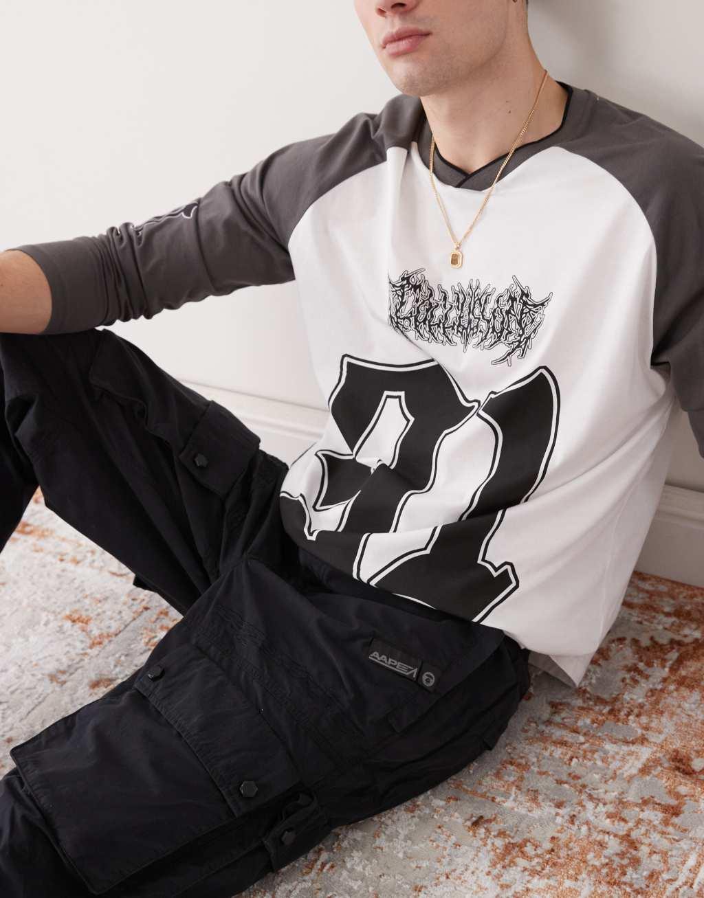 AAPE By A Bathing Ape cargo pants in black Product Image