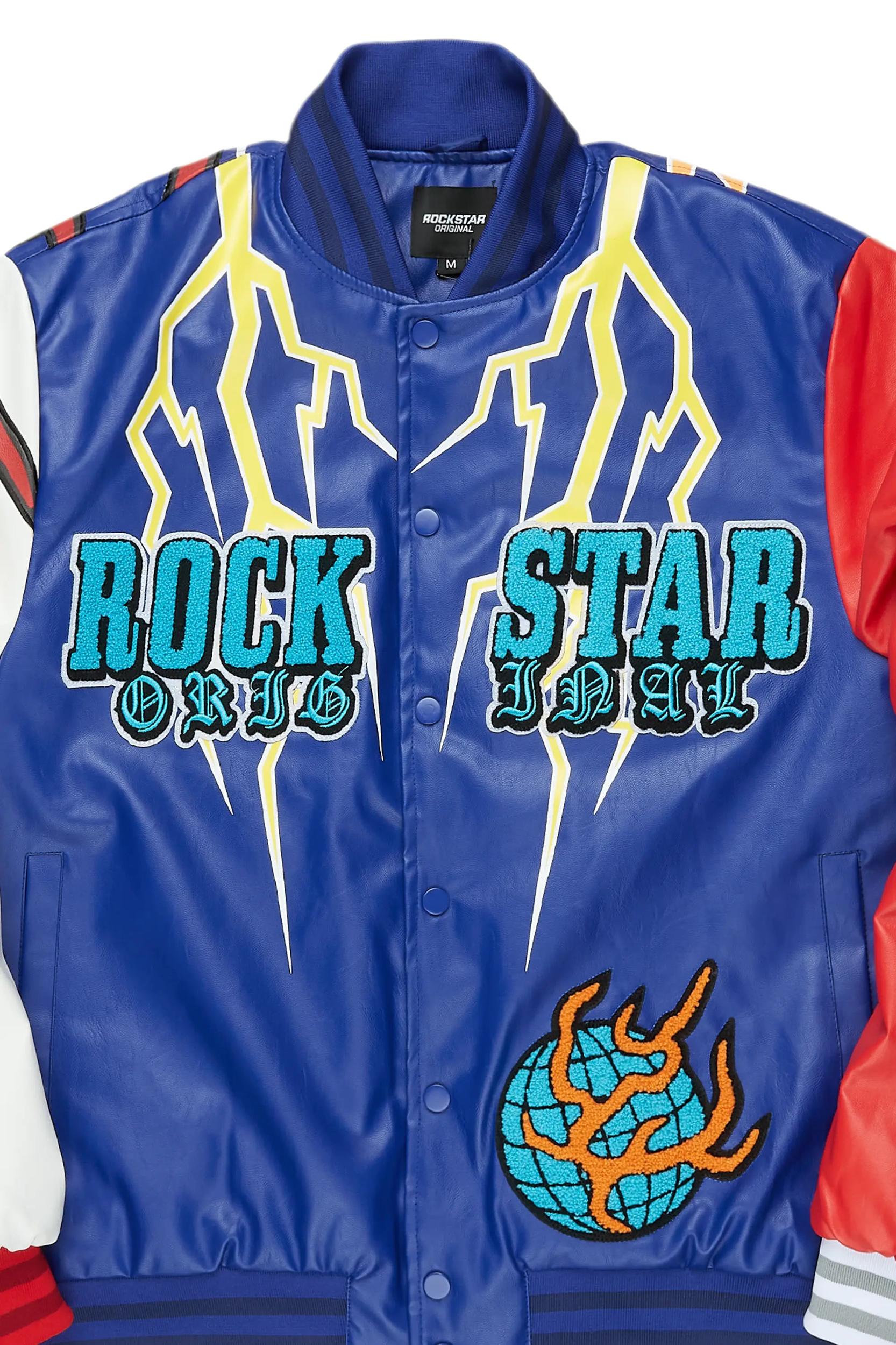 Berube Blue/Multi Varsity Jacket Male Product Image