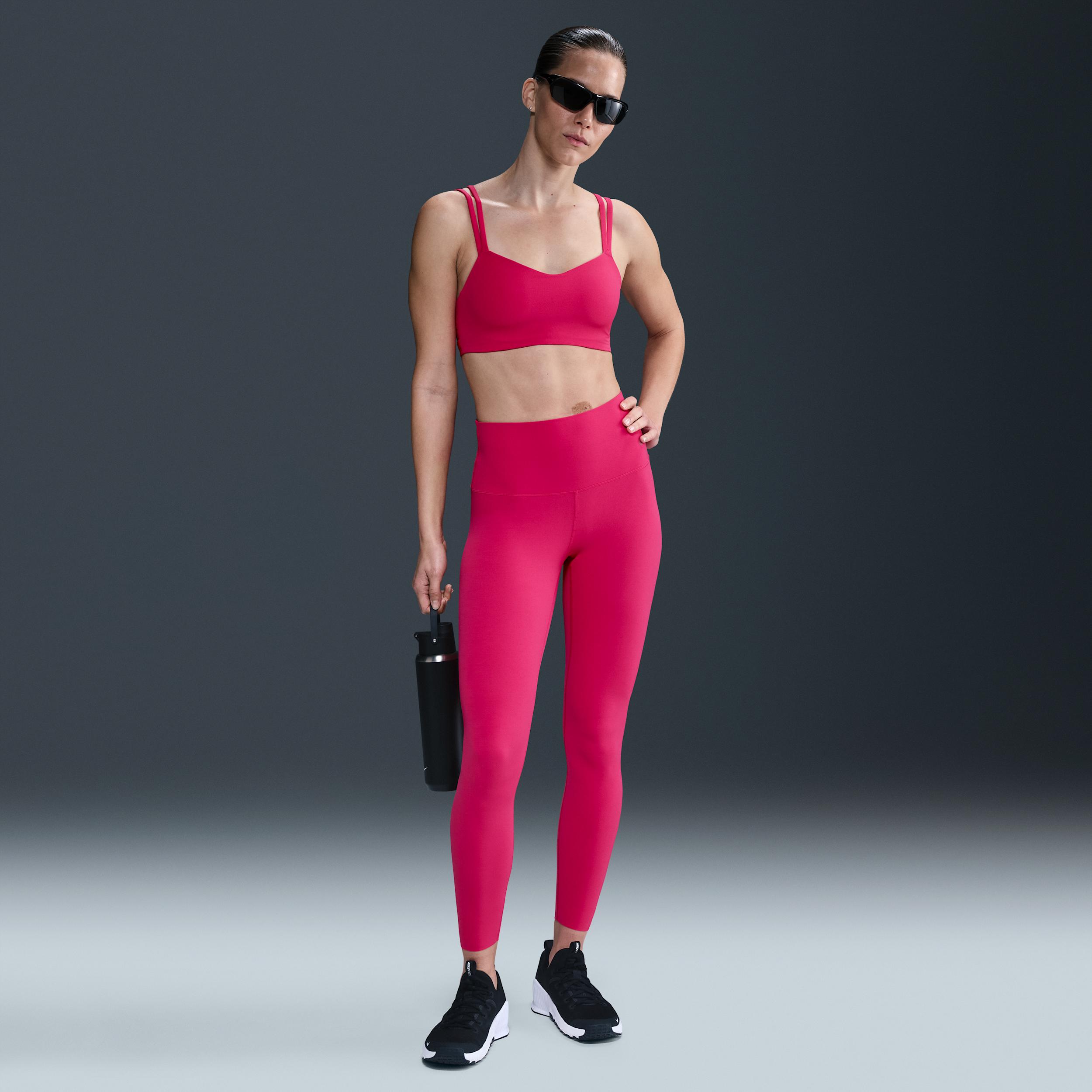 Nike Womens Zenvy Strappy Light-Support Padded Sports Bra | DO6608-666 Product Image