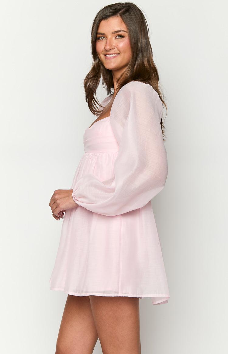 Narla Pink Long Sleeve Mini Dress Baby Product Image