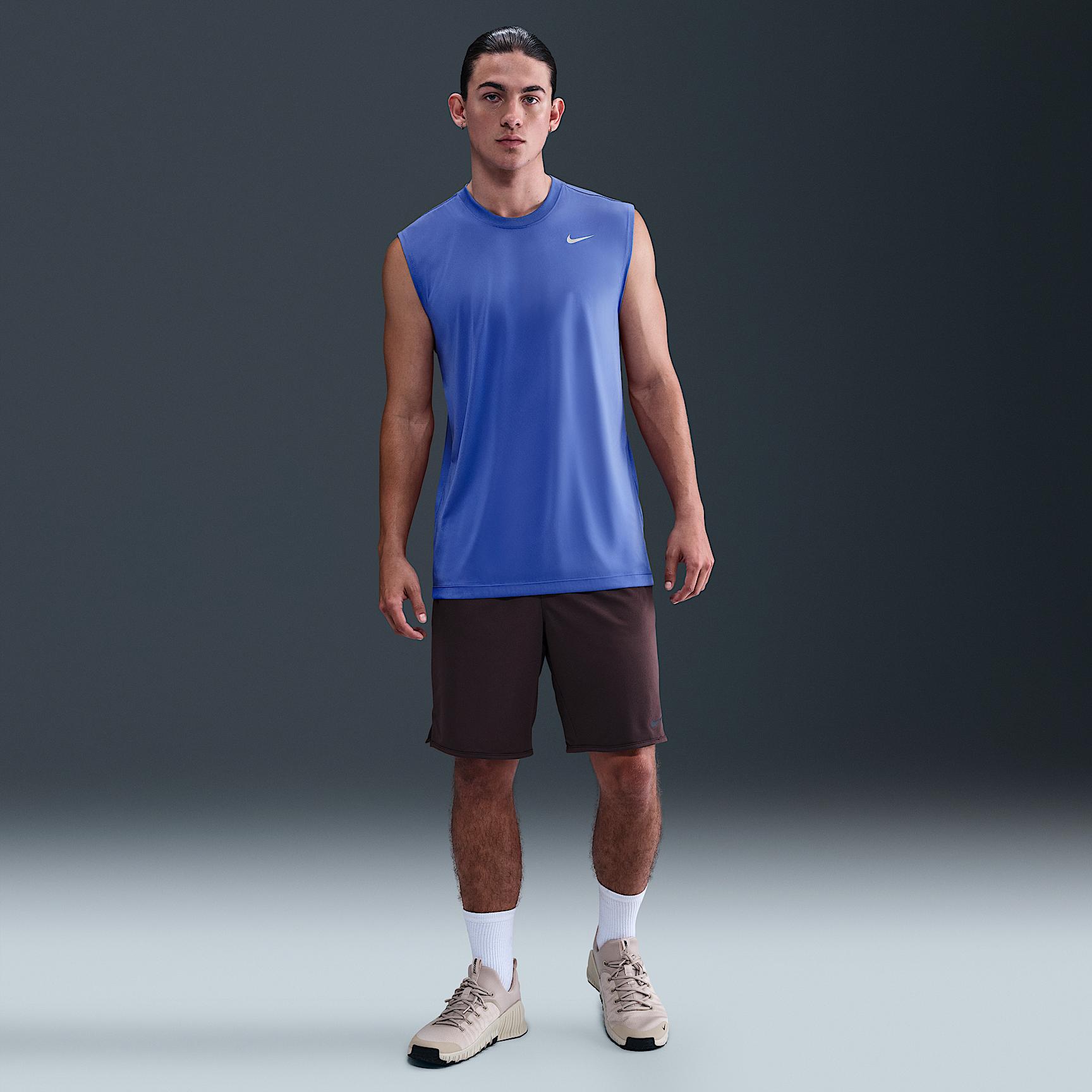 Nike Mens Dri-FIT Legend Sleeveless Fitness T-Shirt | DX0991-411 Product Image