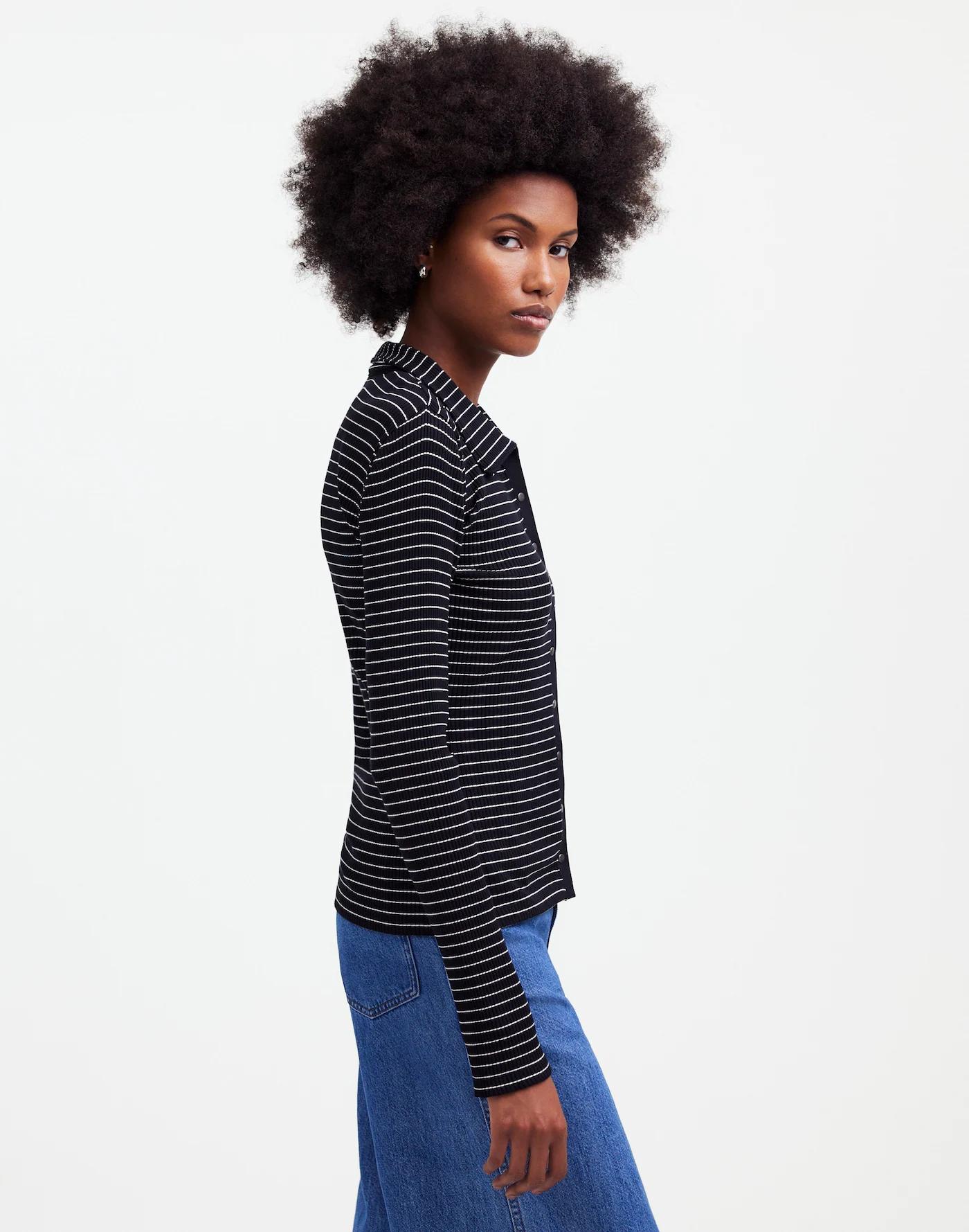 Snap-Front Cardigan Top Product Image