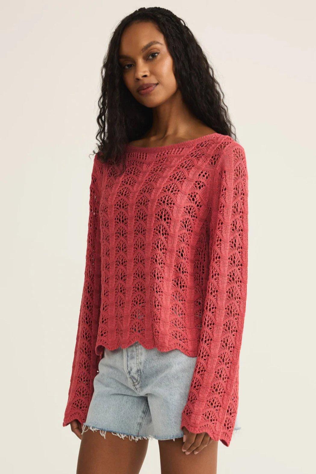 Azura Crochet Sweater Product Image