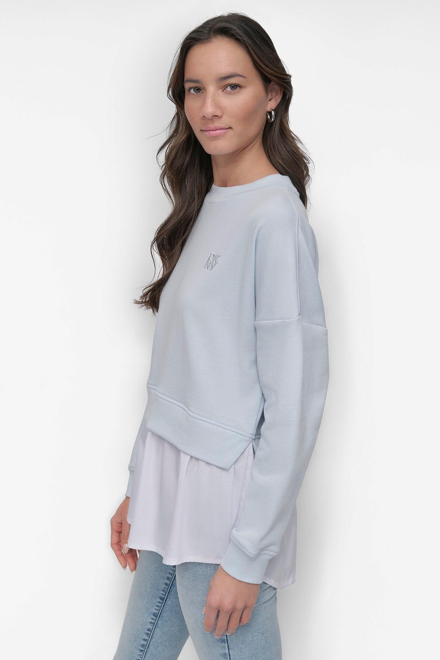 SWEATSHIRT WITH POPLIN SHIRT Product Image