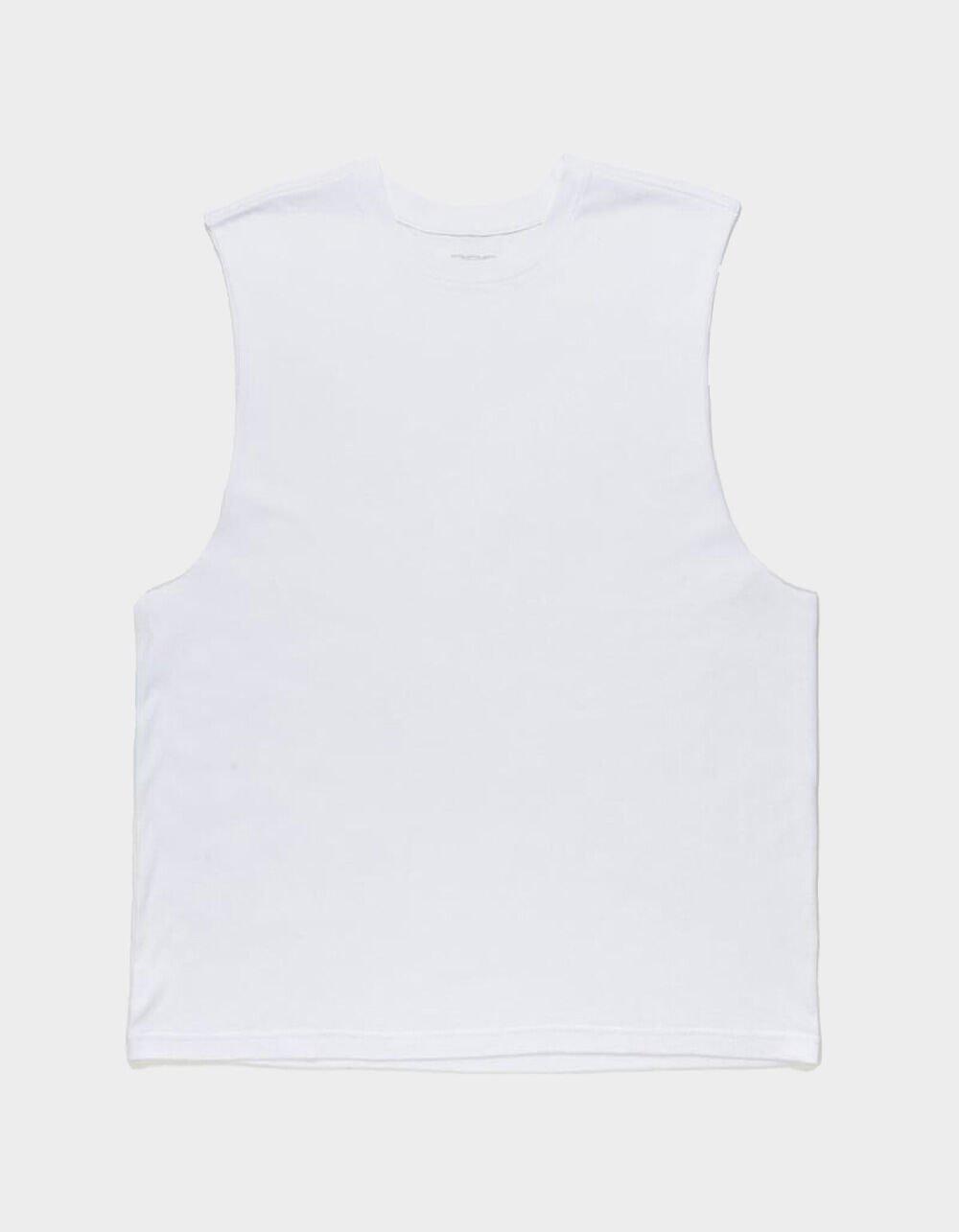 RSQ Mens Solid Muscle Tee - WHITE Product Image