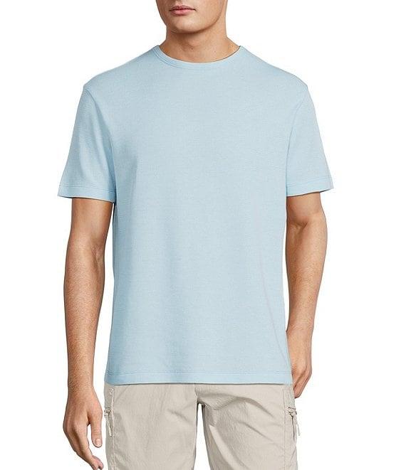 Roundtree & Yorke Short Sleeve Waffle Solid Crew T-Shirt Product Image