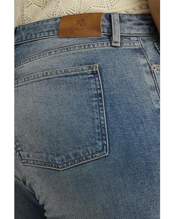 Plus Size Mid-Rise Straight Ankle Jeans Product Image