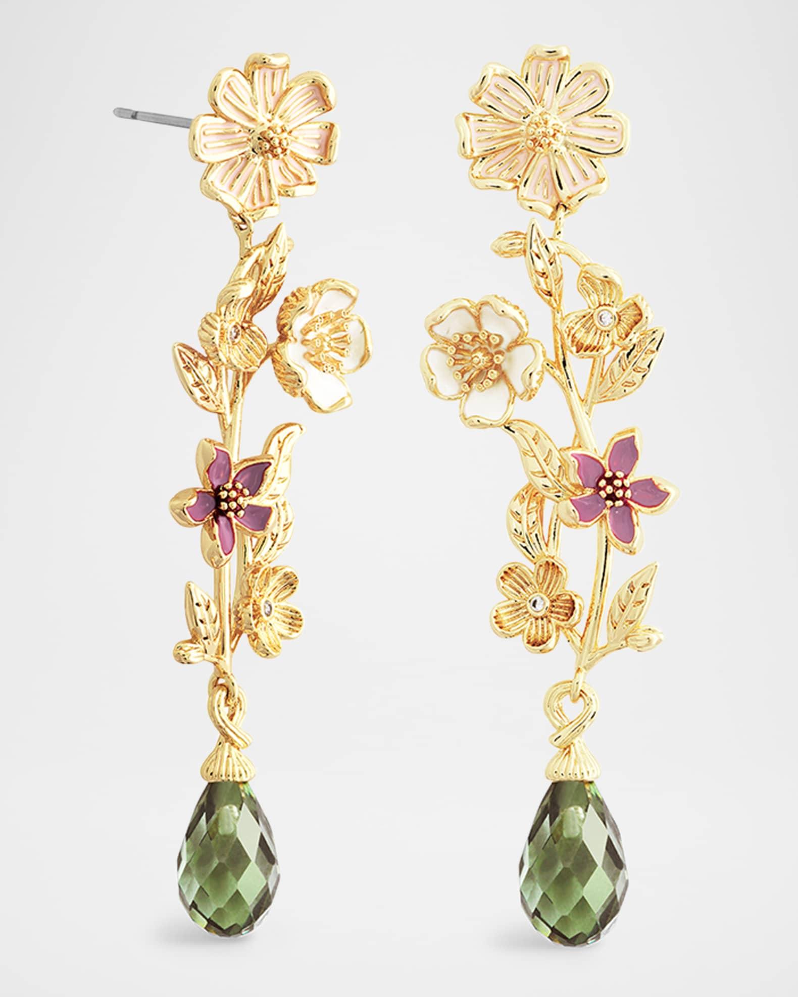 Wildflowers Stone Drop Earrings Product Image