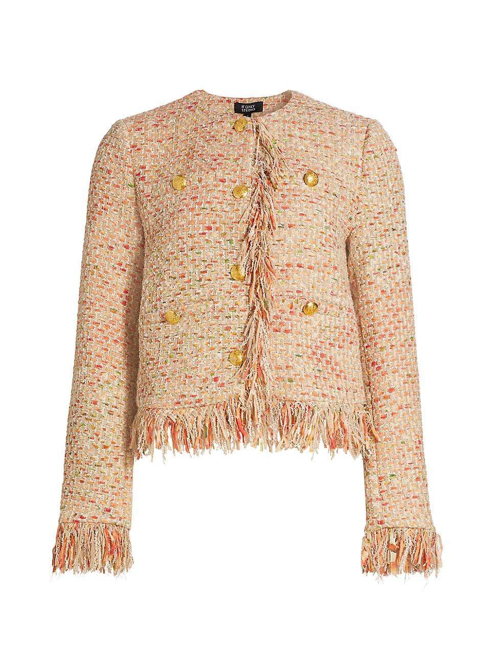 Womens Tweed Boucl Jacket Product Image