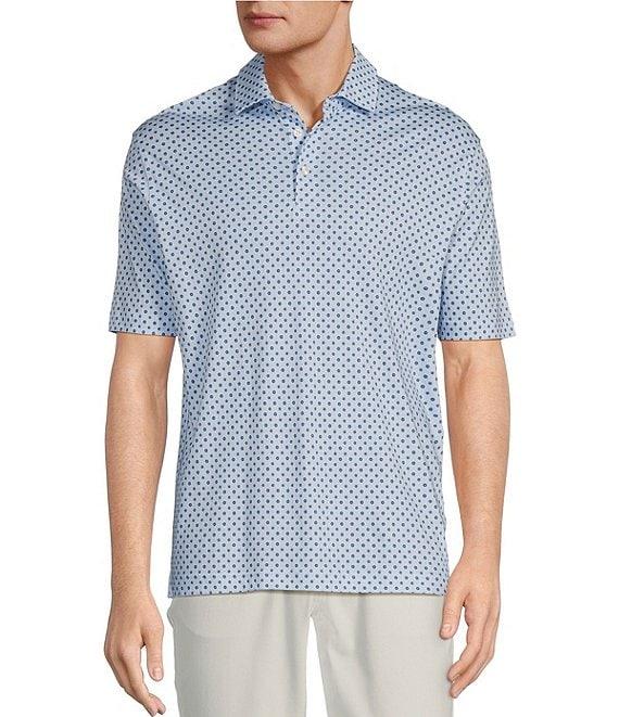 Hart Schaffner Marx The Mr. Classic Collection HartSoft Short Sleeve Medallion Print Polo Shirt Product Image