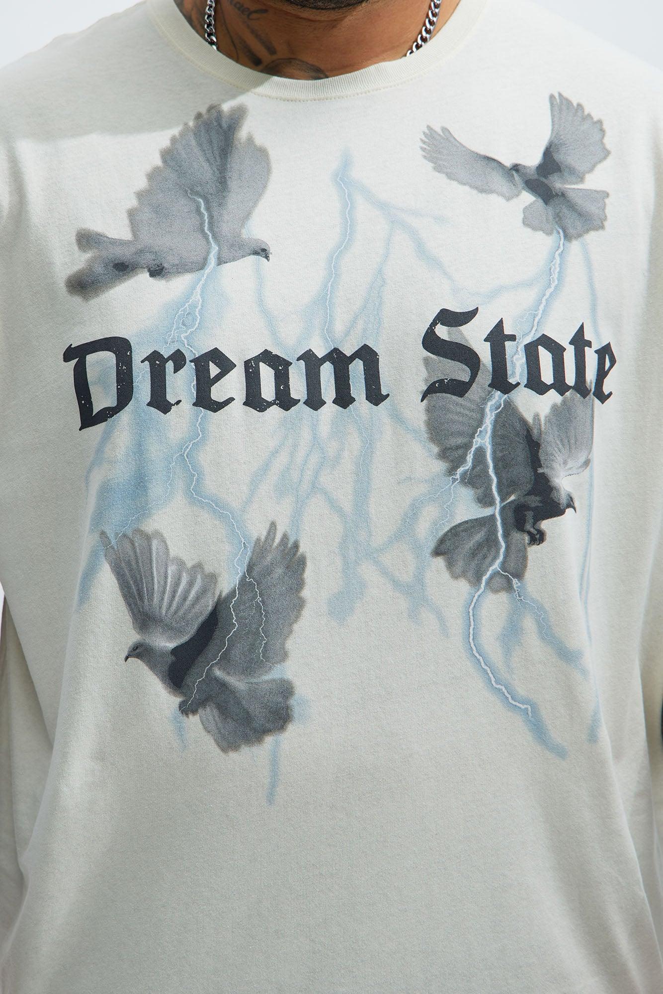 Dream State Oversized Short Sleeve Tee - White Product Image